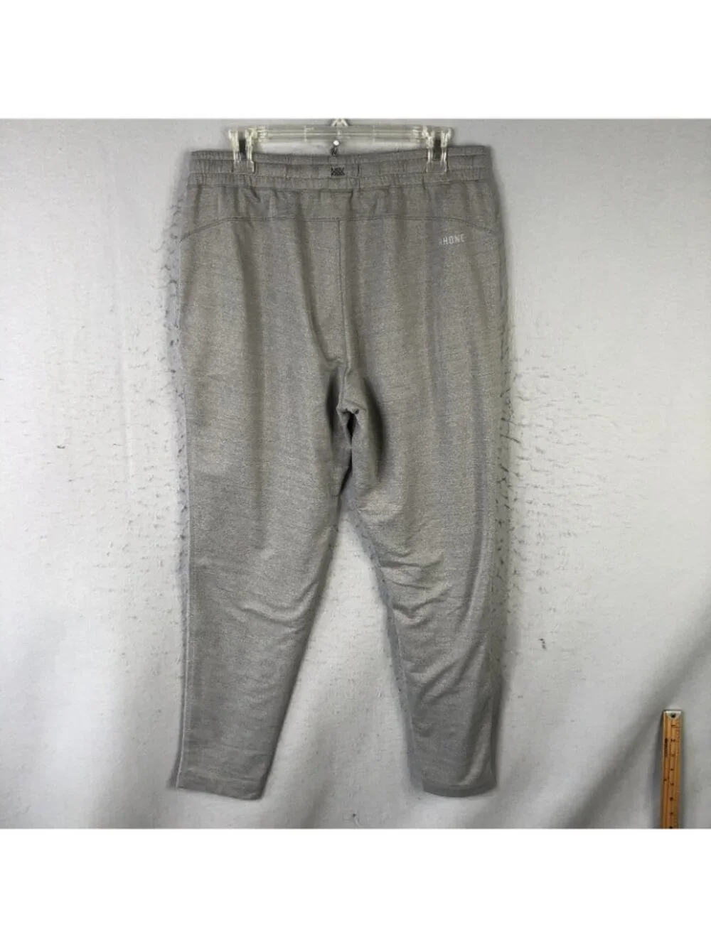 Rhone Jogger Sweatpants Mens Large Gray Knit Elastic Stretch Pockets 35x29